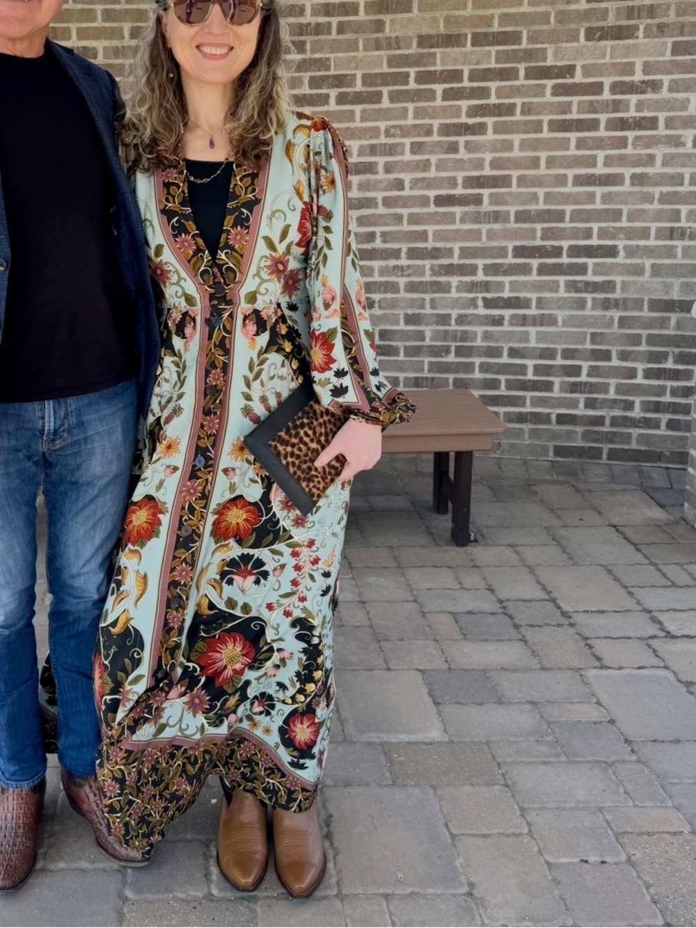 FARM Rio Flowing Beauty Swans Maxi Dress, Size M Rare - Picture 5 of 16